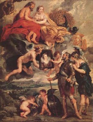 Peter Paul Rubens Henry Iv Receiving The Portrait of Maria de'Medici (mk27) Germany oil painting art
